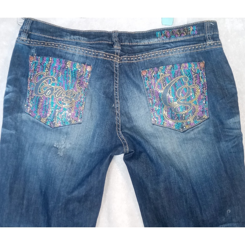 Coogi Jeans Woman's Size 16/17  Factory Distressed